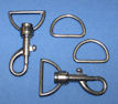 Swivel Hooks & D-Rings - 1 1/4" - Silver Swivel Hooks & D-Rings - 1 1/4" - Silver