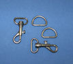 Swivel Hooks & D-Rings - 3/4" - Silver Swivel Hooks & D-Rings - 3/4" - Silver