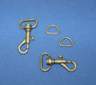 Swivel Hooks & D-Rings - 3/4" - Gold Swivel Hooks & D-Rings - 3/4" - Gold
